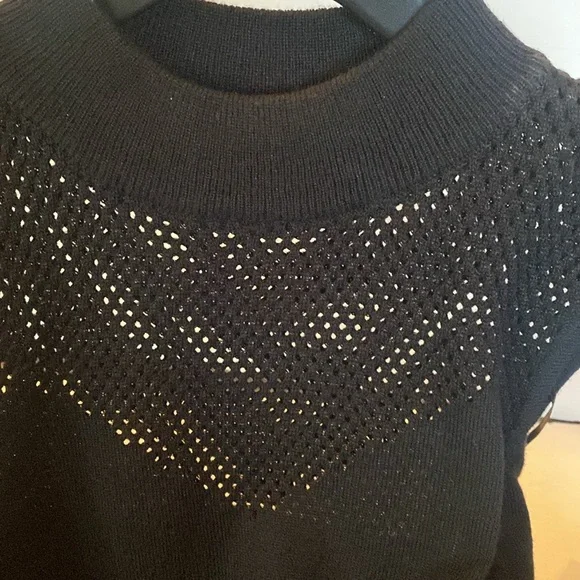 NWT Nicki Minaj Black Cold Shoulder long Midi/ Maxi Dress - Picture 5 of 7